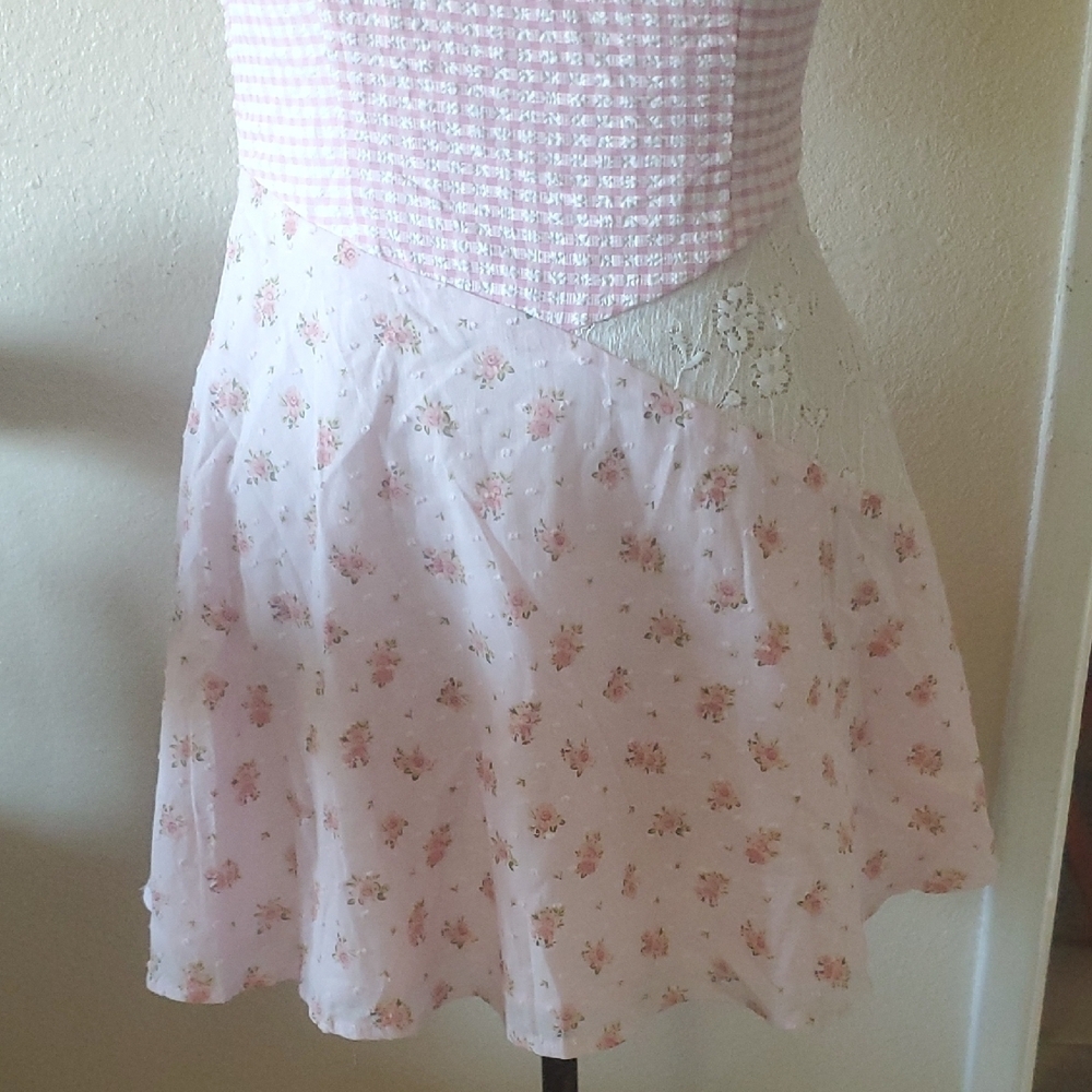 Princess Polly Pink Sleeveless Fit and Flare Mini Dress Size 4 - Picture 4 of 12